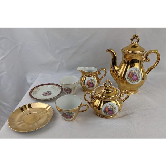 Toys Empress By Haruta Gold Gilded Japan Tea Set Service For 6 Teapot
